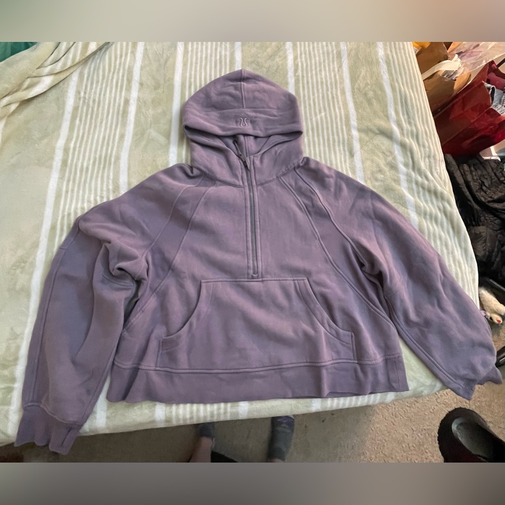 Lululemon half zip hoodie in dusky lavender
